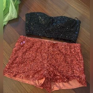 Sequined Circus Ringmaster costume + accessories